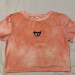 SHEIN butterfly top, size small. Very fun summer colors!